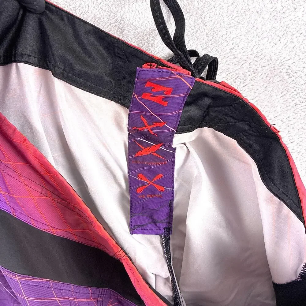 VTG Billabong Board Shorts Men 38 Purple Platinum Vaporwave Stretch Beach Y2K